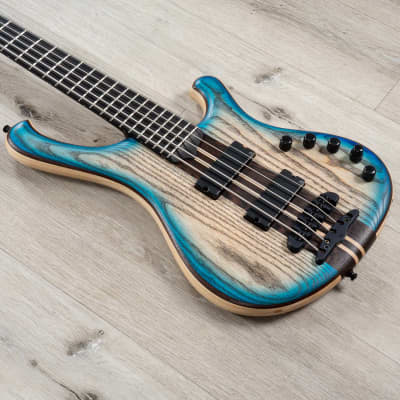 Mayones Prestige 5 Classic 2017 Trans Blue Fade Natural Matt | Reverb