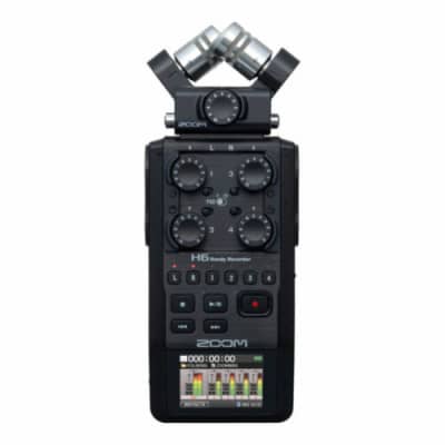 Zoom H6 All Black 6-track Portable Recorder UPC 884354022860