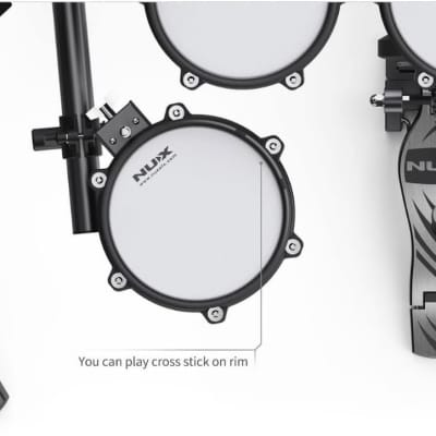 NuX DM-210 All Mesh Head Entry-Level Recordable Digital Drum Kit with Mesh Drum Pads, Independent Kick Drum, Diverse Sound Library, and Coach Function image 6