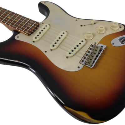 Fender Custom Shop LTD 58 Special Strat Relic, Faded Aged 3 Tone Sunburst - NAMM image 5