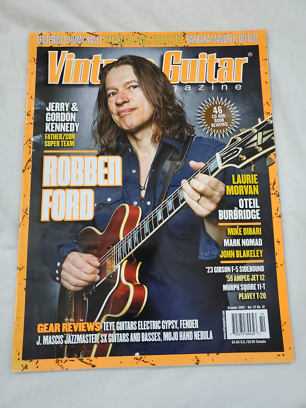 Vintage Guitar Magazine Back Issue October 2007 image 1