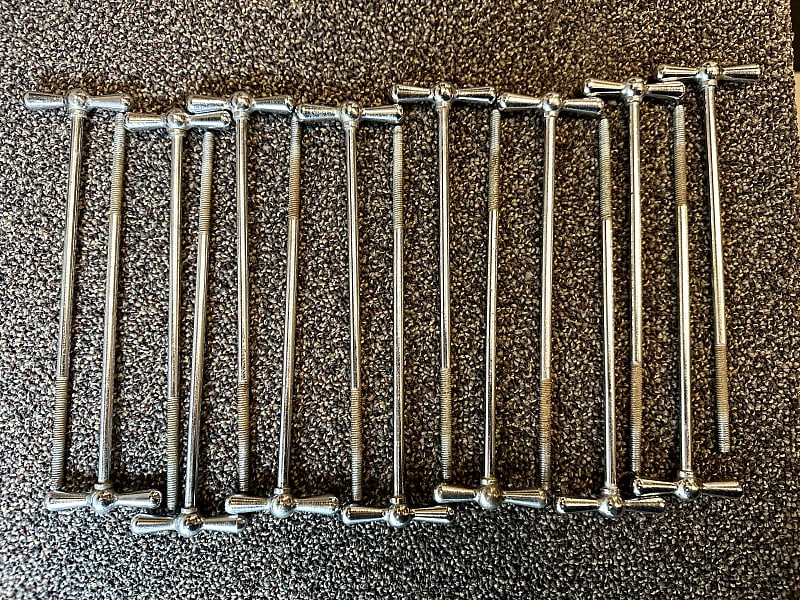 Vintage Ludwig Bass Drum Tension Rods & Claws image 1