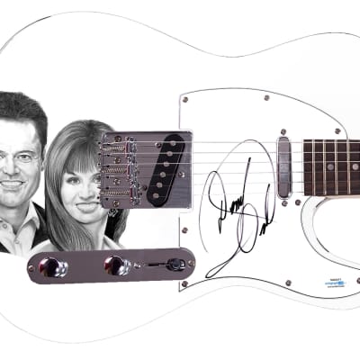 Donnie Osmond Autographed Custom 1/1 Graphics Photo Guitar ACOA for sale