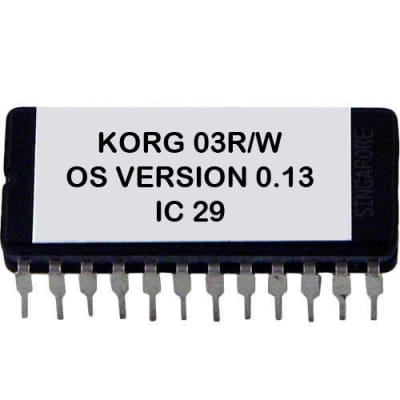 Korg 03R/W - Version 0.13 Firmware OS Upgrade Eprom Update for 03RW Rom