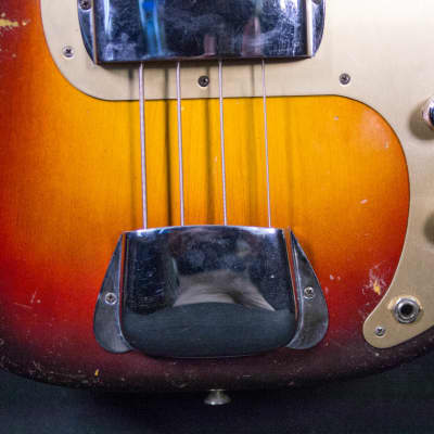 Fender 1958 Precision P Bass 3-Tone Sunburst All Original image 7