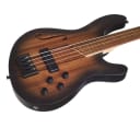 Cort B4FLMHPZOPTA Artisan Series B4FL MHPZ Mahogany Chamber Fretless 4-String Electric Bass Guitar