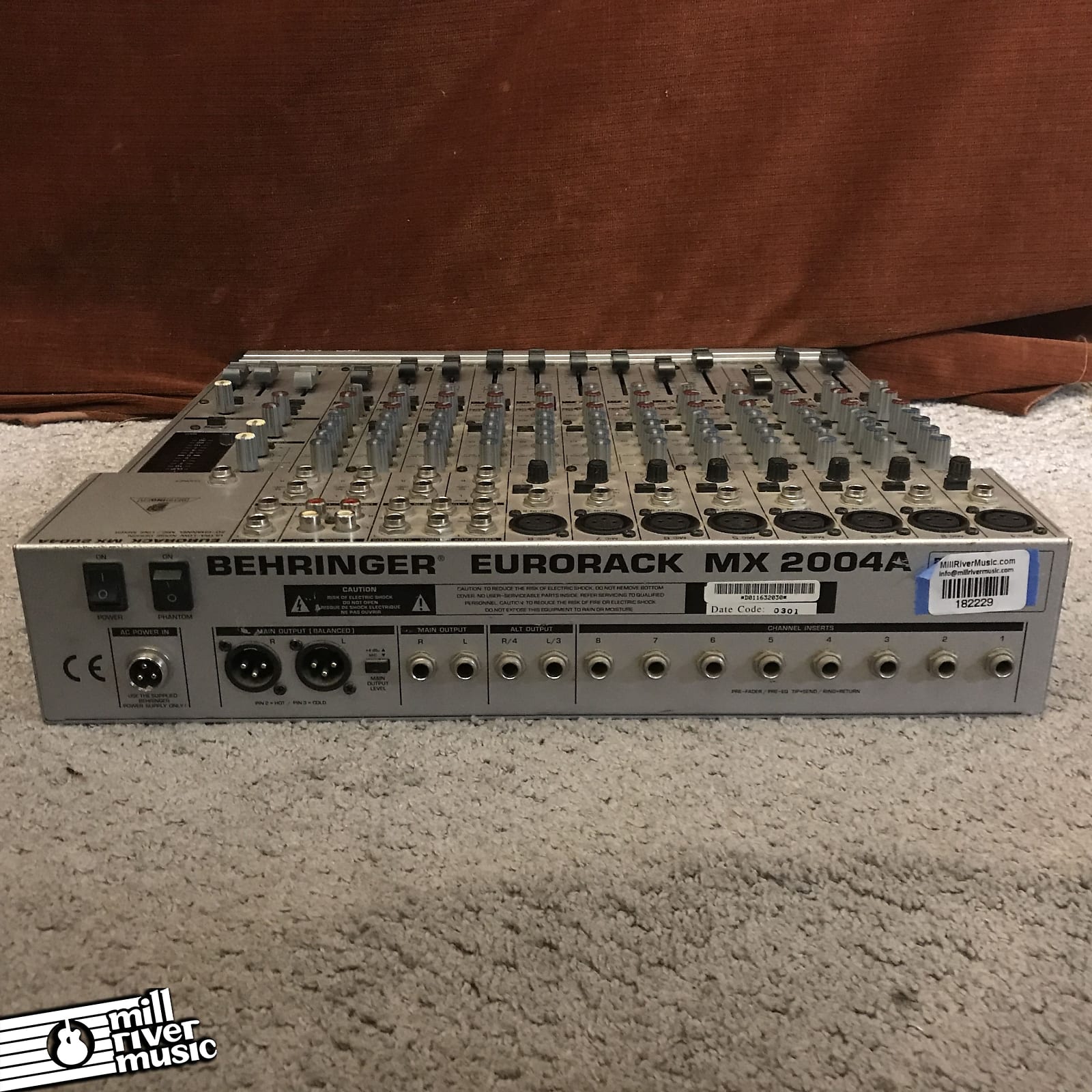 Behringer Eurorack MX 2004A 20-Channel Mixing Console Used