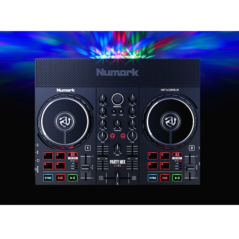 Numark Party Mix Live DJ System w/ Lights + Speaker image 1
