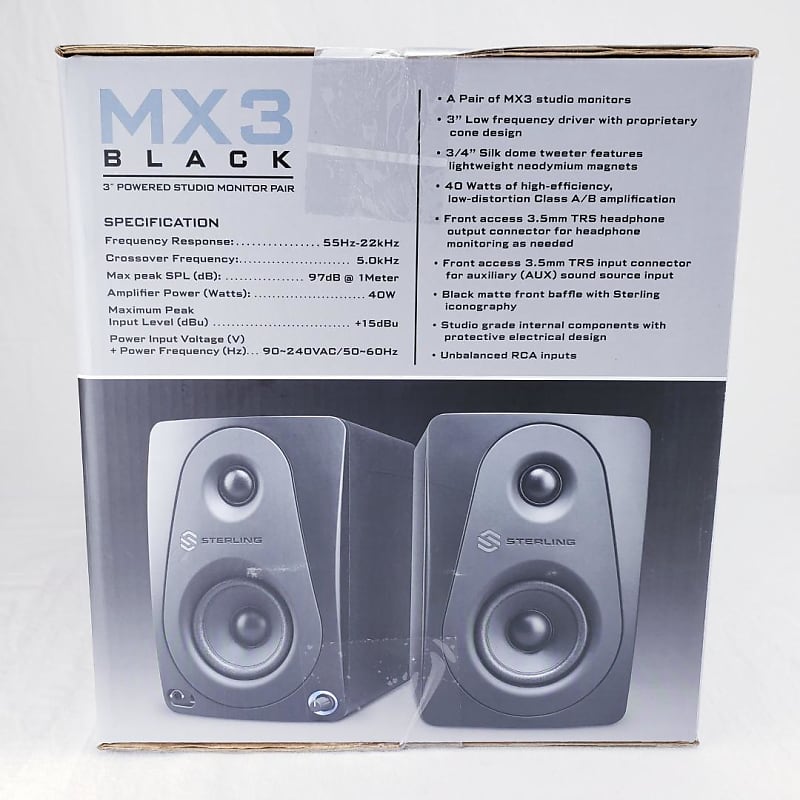 Sterling audio hot sale mx3 black