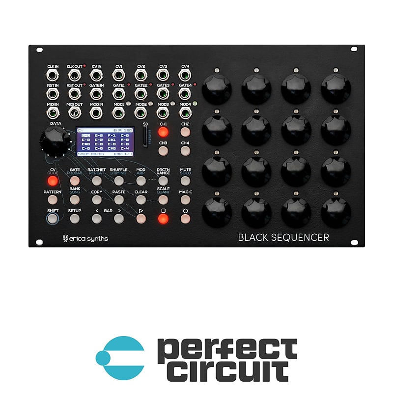 Erica Synths Black Sequencer Four-Track Sequencer image 1
