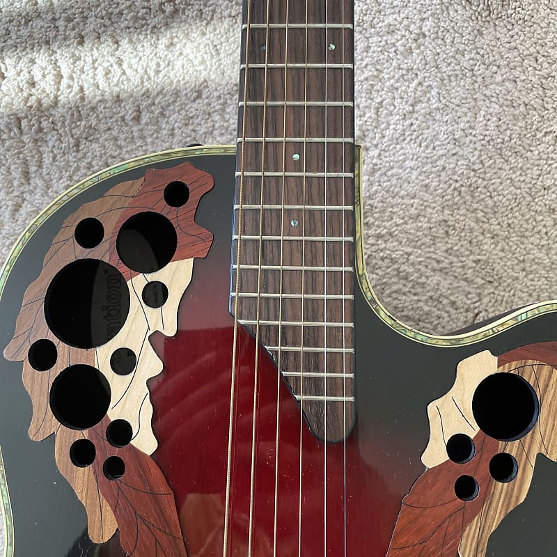 Ovation Pinnacle Deluxe CU 247 Ruby Redburst | Reverb