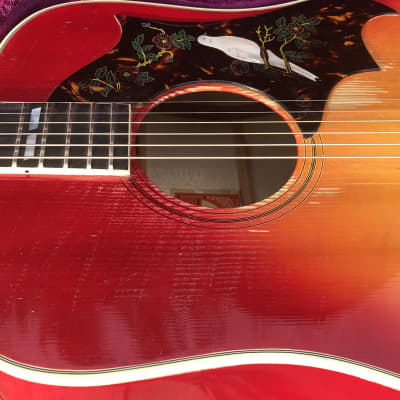 1974 Gibson Dove  Cherry Sunburst image 10