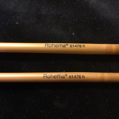 Rohema Percussion - Percussion Mallets Hard Rubber 25MM Ball (Made in Germany) Bamboo Handle image 3