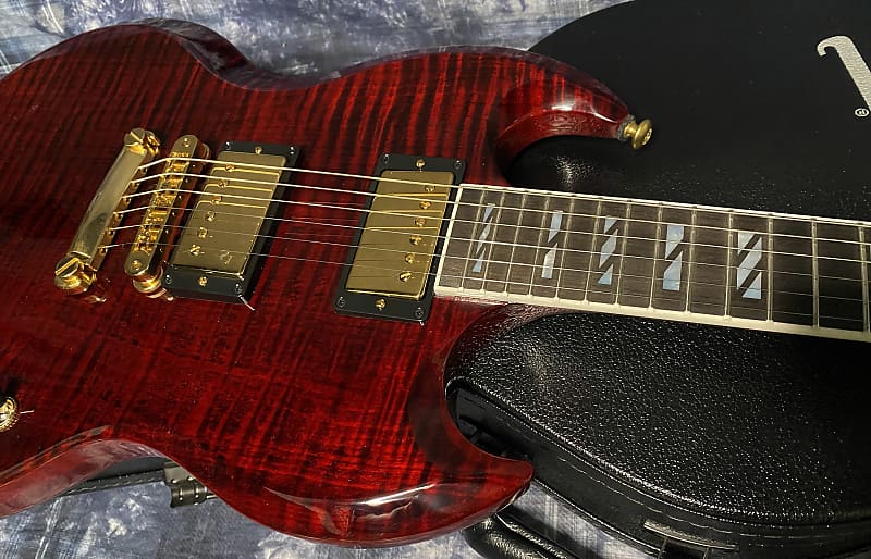 SG-7 20周年　ピックアップ 2024 Gibson SG Supreme - Wine Red - Killer Flametop! 7.7 lbs