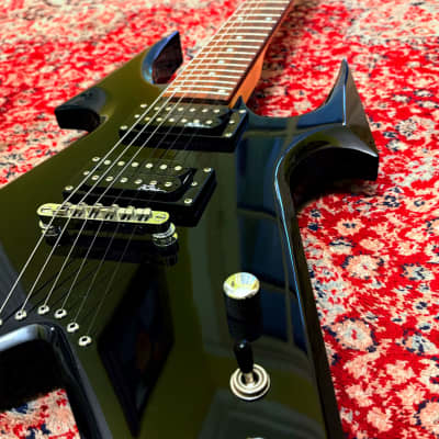 1990s BC Rich Mockingbird Electric Guitar Black Pearloid