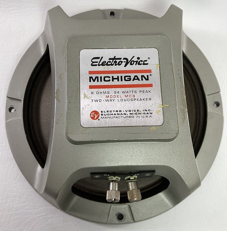 Vintage ElectroVoice Michigan Model MC 8 TwoWay 8" Speaker Reverb
