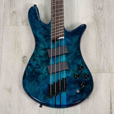 Spector NS Dimension 4 Multi-Scale Bass, Wenge Fretboard, Black & Blue image 2