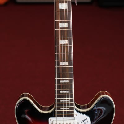 Vox Bobcat S66 Semi-Hollow Electric Guitar - Sunburst image 6