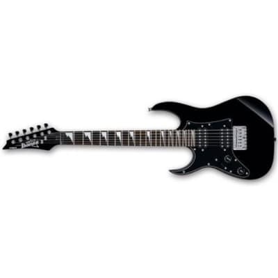 Ibanez GRGM 6 String Solid-Body Electric Guitar Black Night - Left