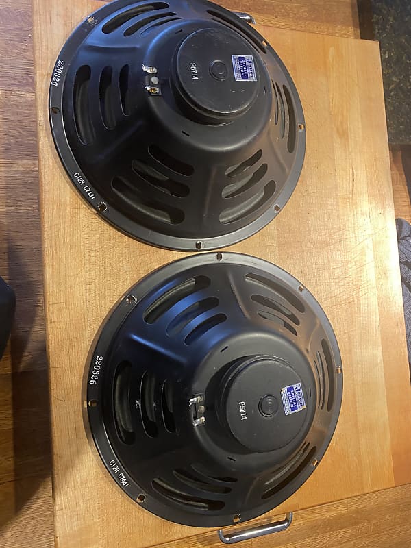 Jensen C12R P6714 16HM ONE PAIR 1960ish black | Reverb