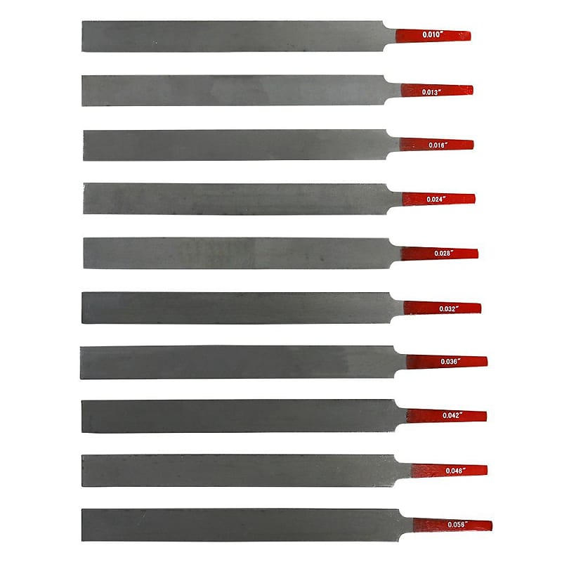 Hosco Electric Guitar EdgeCut Nut File Set 10pcs Reverb UK