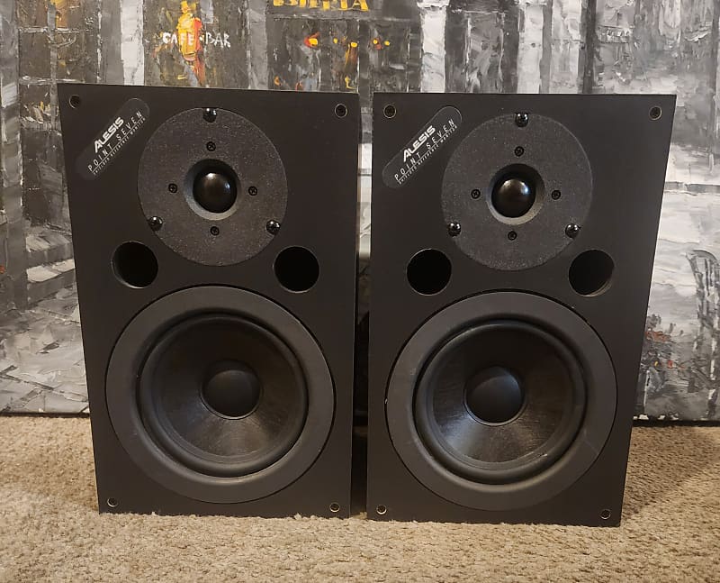 Alesis Vintage Alesis Point Seven Passive Near-Field Reference Monitors 1994  			