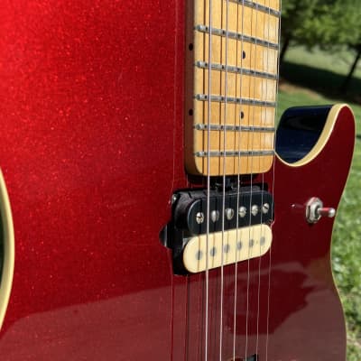 Ernie Ball Music Man Axis EX 1990s Solid Cherry Red (Sparkle) - EVH style MIJ image 5