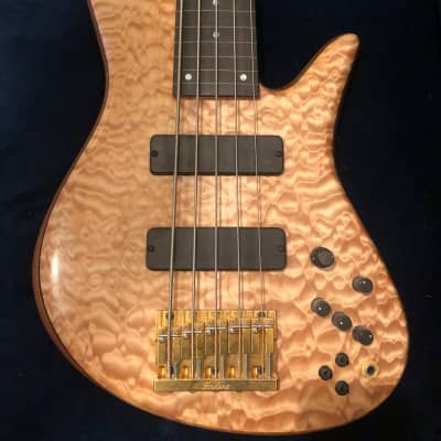 Fodera Emperor Fretless 5 String Bass Custom Quilted Maple for sale