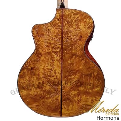 Merida Extrema Hormone all Solid Sitka Spruce & Cypress grand auditorium acoustic electronic guitar image 2