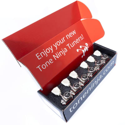 Tone Ninja Locking Vintage SD90 Tuners, 3x3, Keystone buttons, Nickel