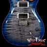 PRS Wild West Guitars Special Run CE 24 Flame Top 57/08 Pickups Faded Grey Black Blue Burst 244776