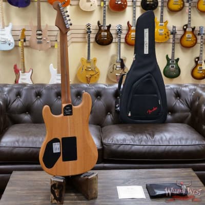 Fender American Acoustasonic Stratocaster Ebony Fingerboard Transparent Sonic Blue image 9