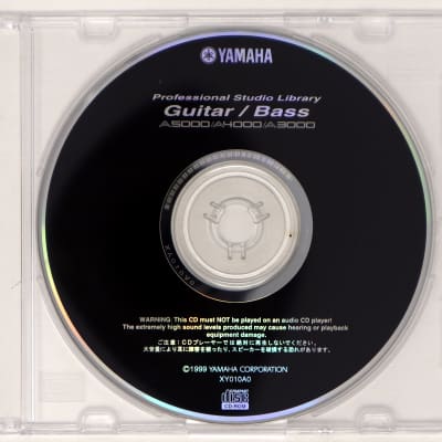 Yamaha Professional Studio Library Guitar/Bass A5000/A4000/A3000 Sample Library/Sound Library/Sampling CD 1990s