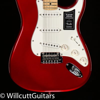 Fender Player Stratocaster Maple Fingerboard Candy Apple Red (046) image 3