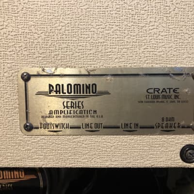 Crate Palomino V32 30-Watt Tube Guitar Combo Amp 2000s - Cream image 8