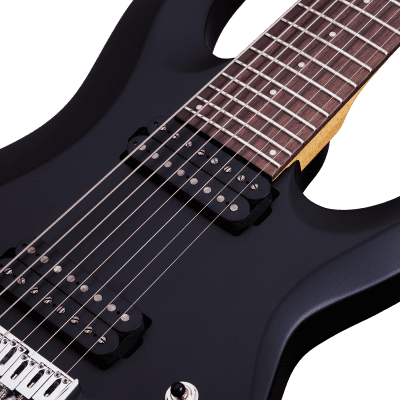 Schecter C-8 Deluxe Satin Black E-Gitarre 8-Saiter image 4