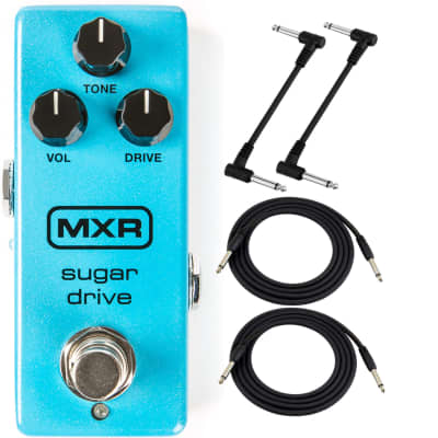 MXR M294 Sugar Drive Overdrive Guitar Effects Pedal with Cables image 1