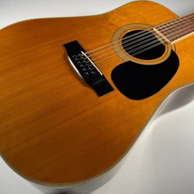 Yamaki YW-25-12 '70s Vintage MIJ 12 Strings Acoustic Guitar Made in Japan w/Hard Case image 3