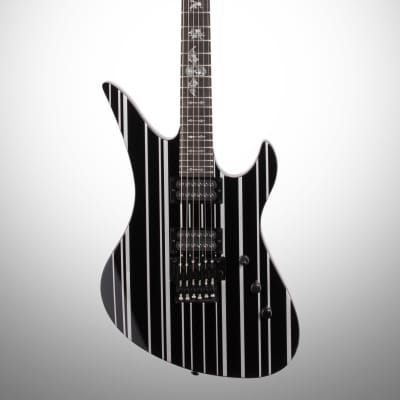 Schecter Synyster Gates Standard Electric Guitar, Black Silver Stripes image 2