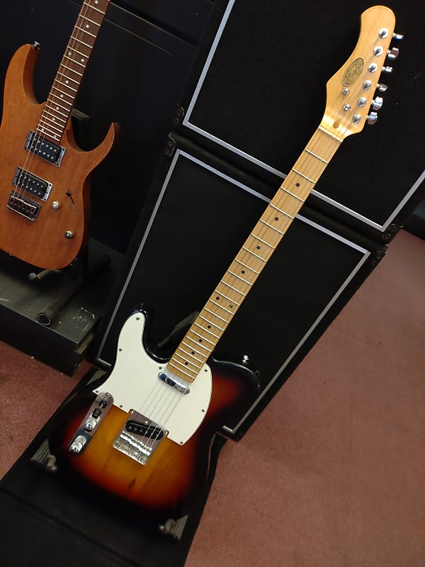 Stagg Left Handed T320 Telecaster - Sunburst | Reverb