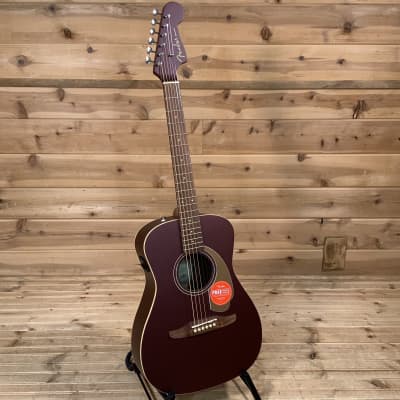 Fender Malibu Player Acoustic Guitar - Burgundy Satin image 2