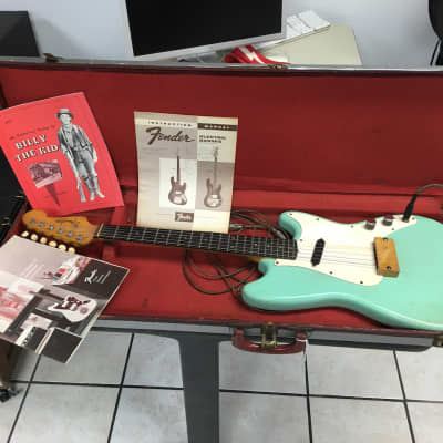 Fender Musicmaster with Rosewood Fretboard 1962 Seafoam image 7