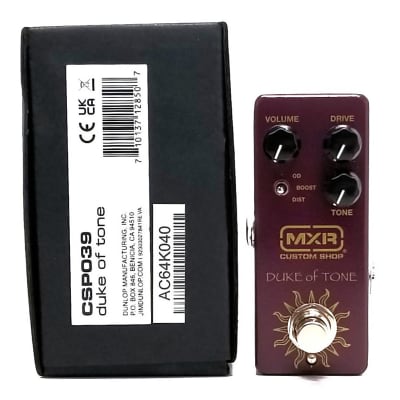 MXR CSP039 Duke of Tone Overdrive | Reverb