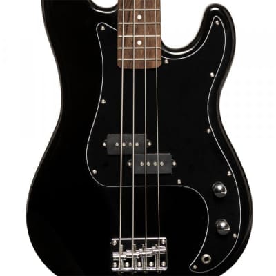 Stagg SBP-30-BLK Standard "P" Electric Bass Guitar Black "Stanford" image 3