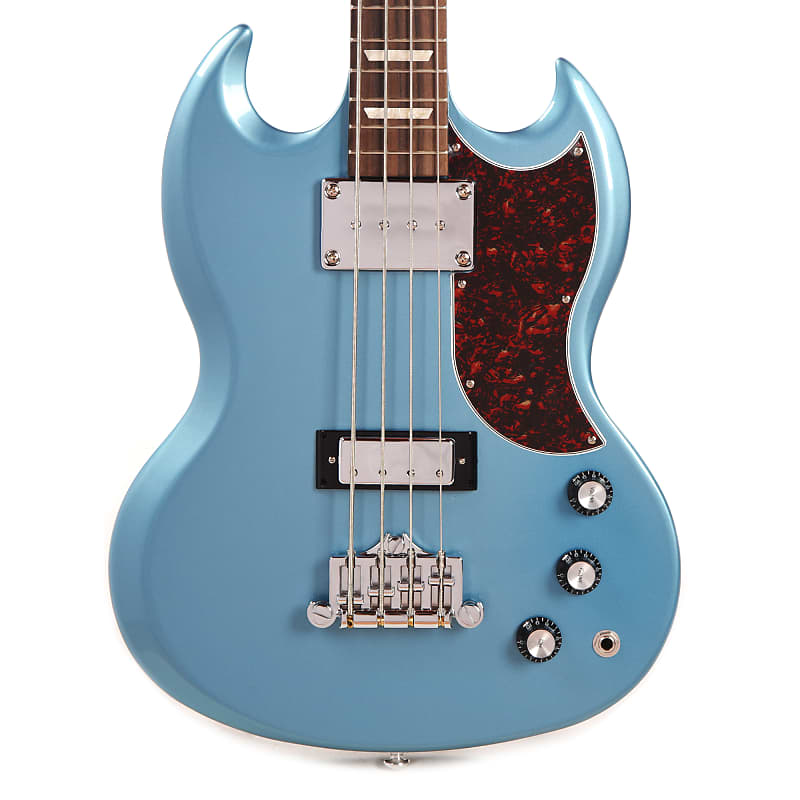 Gibson Modern SG Standard Bass Pelham Blue w/Tortoise Reverb