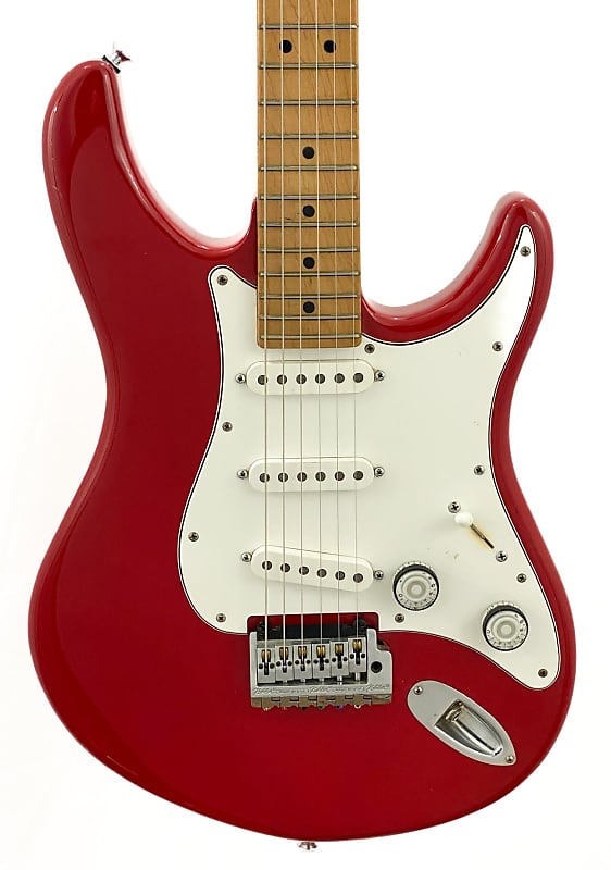 Vintage late 80s Peavey Falcon - red Strat-style, Kahler tremolo image 1