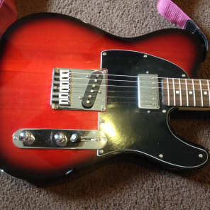Fender Squier Standard Fat Telecaster Electric Guitar w Strap