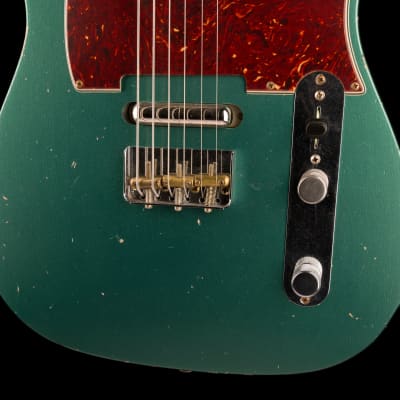 Fender Custom Shop Masterbuilt Dennis Galuszka Subsonic Telecaster Journeyman Relic Sherwood Green Metallic image 5