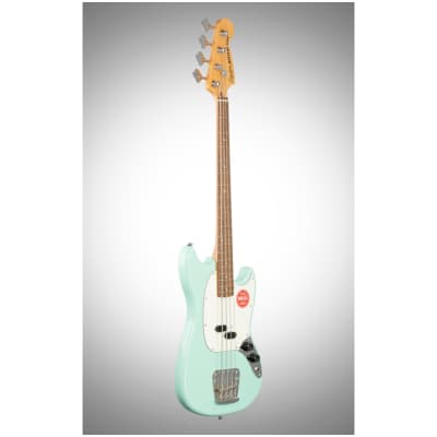 Squier Classic Vibe '60s Mustang Electric Bass, Laurel Fingerboard, Surf Green image 3