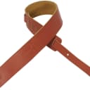 Levy's DM1SGC-WAL 2.5" Leather Guitar/Bass Strap Embossed Christian Cross-Walnut